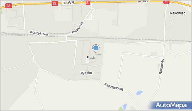 Malbork, Akademicka, mapa Malborka