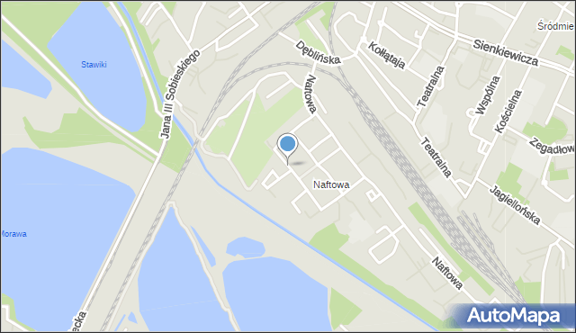 Sosnowiec, Akacjowa, mapa Sosnowca