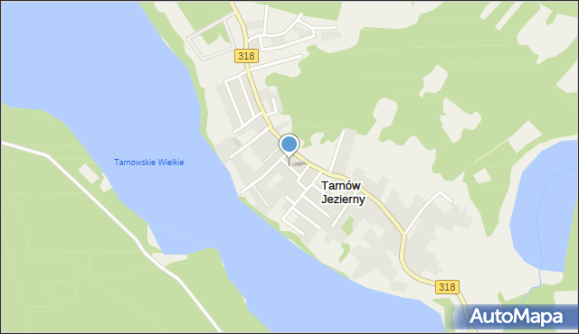 Tarnów Jezierny, Akacjowa, mapa Tarnów Jezierny