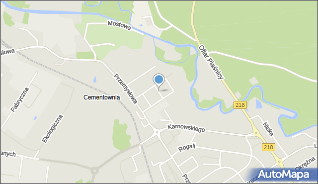 Wejherowo, Akacjowa, mapa Wejherowo