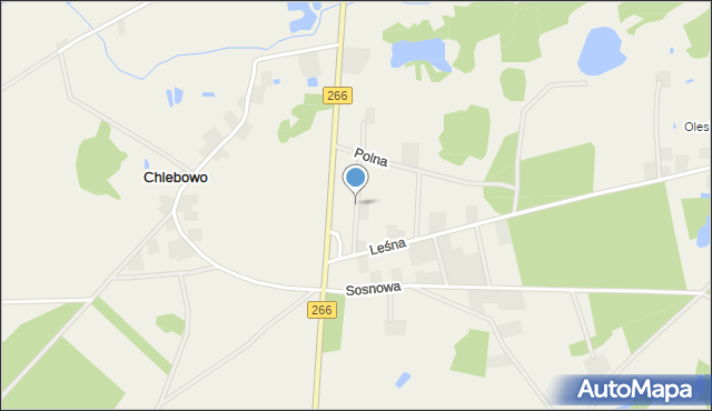 Wierzbinek, Akacjowa, mapa Wierzbinek