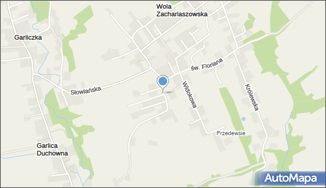 Wola Zachariaszowska, Akacjowa, mapa Wola Zachariaszowska