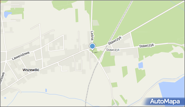 Wszewilki, Akacjowa, mapa Wszewilki