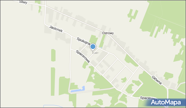 Zendek, Akacjowa, mapa Zendek