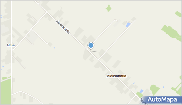 Aleksandria gmina Brzeziny, Aleksandria, mapa Aleksandria gmina Brzeziny