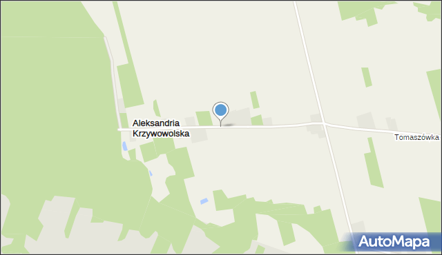 Aleksandria Krzywowolska, Aleksandria Krzywowolska, mapa Aleksandria Krzywowolska