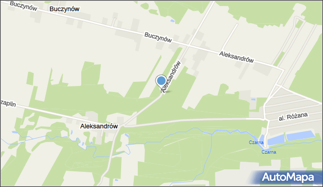 Aleksandrów gmina Góra Kalwaria, Aleksandrów, mapa Aleksandrów gmina Góra Kalwaria