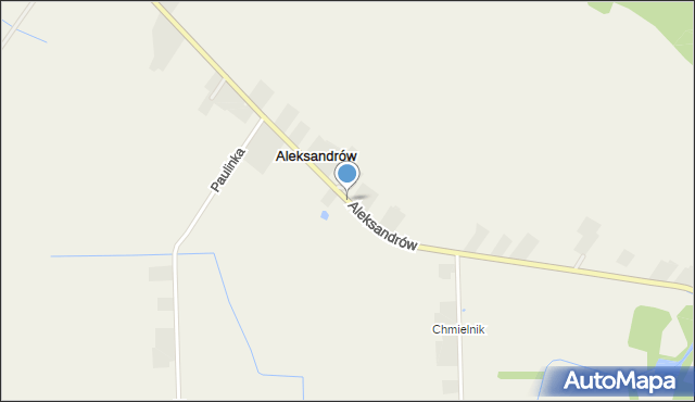 Aleksandrów gmina Iłów, Aleksandrów, mapa Aleksandrów gmina Iłów