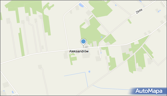 Aleksandrów gmina Pniewy, Aleksandrów, mapa Aleksandrów gmina Pniewy