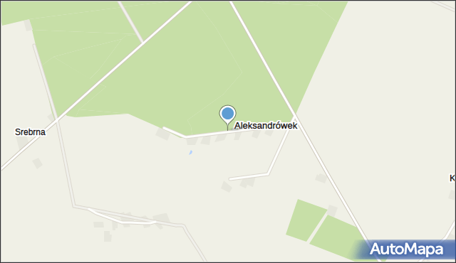 Aleksandrówek gmina Grabów, Aleksandrówek, mapa Aleksandrówek gmina Grabów