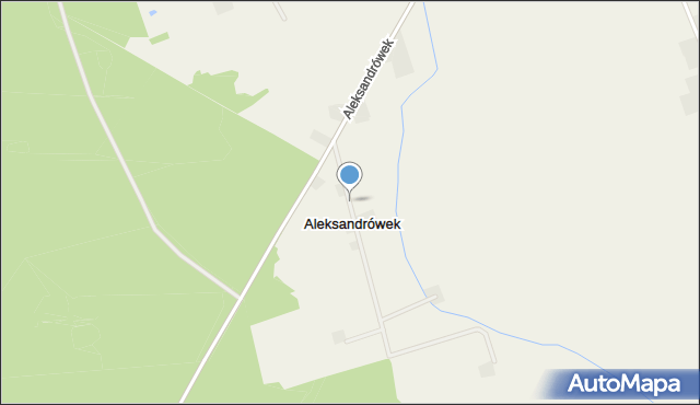 Aleksandrówek gmina Grodziec, Aleksandrówek, mapa Aleksandrówek gmina Grodziec
