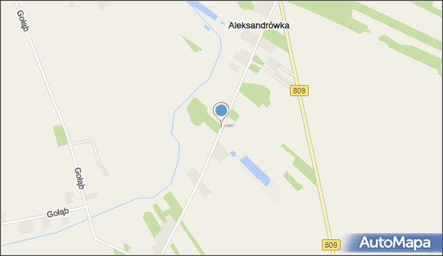 Aleksandrówka gmina Michów, Aleksandrówka, mapa Aleksandrówka gmina Michów