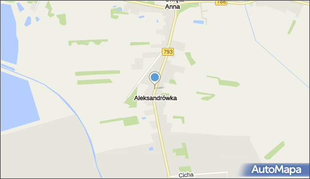 Aleksandrówka gmina Przyrów, Aleksandrówka, mapa Aleksandrówka gmina Przyrów