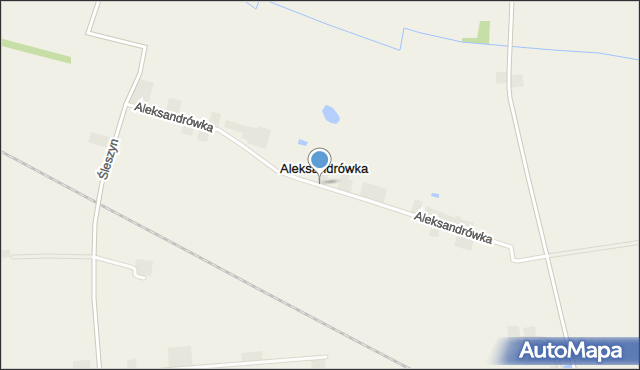 Aleksandrówka gmina Żychlin, Aleksandrówka, mapa Aleksandrówka gmina Żychlin