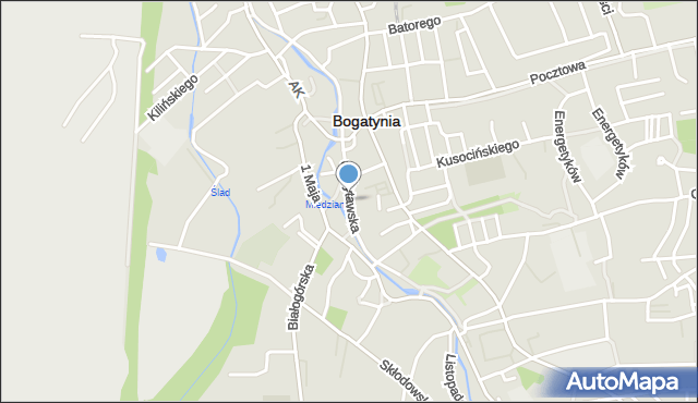 Bogatynia, Aleja Żytawska, mapa Bogatynia