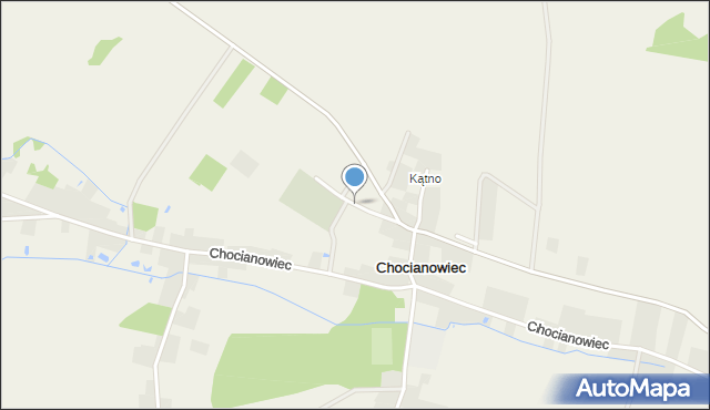 Chocianowiec, Aleja Jana Pawła II, mapa Chocianowiec