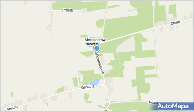 Garbów gmina Tuszyn, Aleksandrówek, mapa Garbów gmina Tuszyn