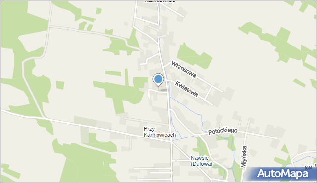 Karniowice gmina Trzebinia, Aleksandrowicza, mapa Karniowice gmina Trzebinia