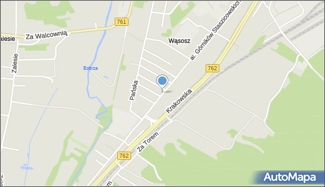 Kielce, Aleja Górników Staszicowskich, mapa Kielc