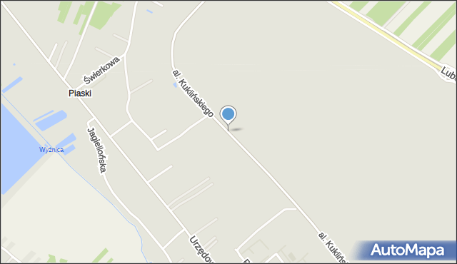 Kraśnik, Aleja Kuklińskiego Ryszarda, gen., mapa Kraśnik