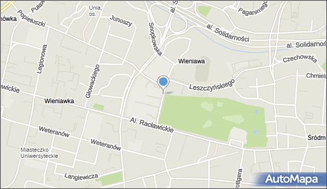 Lublin, Aleja Długosza Jana, mapa Lublina