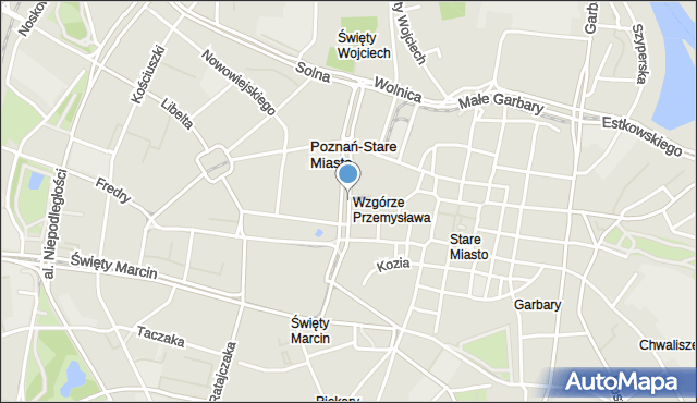 Poznań, Aleje Marcinkowskiego Karola, mapa Poznania