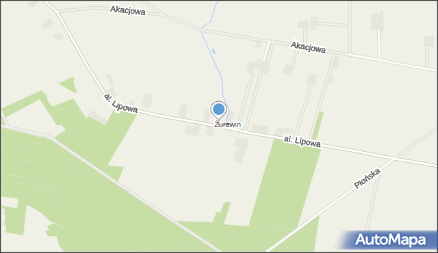 Skarżyn gmina Płońsk, Aleja Lipowa, mapa Skarżyn gmina Płońsk