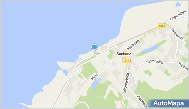 Suchacz, Aleja Radości, mapa Suchacz