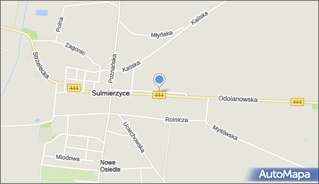 Sulmierzyce powiat krotoszyński, Aleja Klonowicza, mapa Sulmierzyce powiat krotoszyński