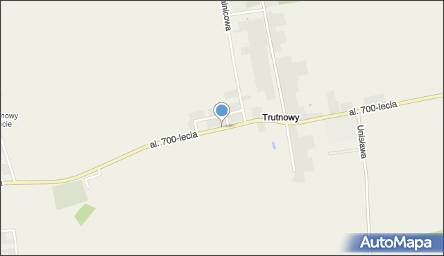 Trutnowy, Aleja 700-lecia, mapa Trutnowy