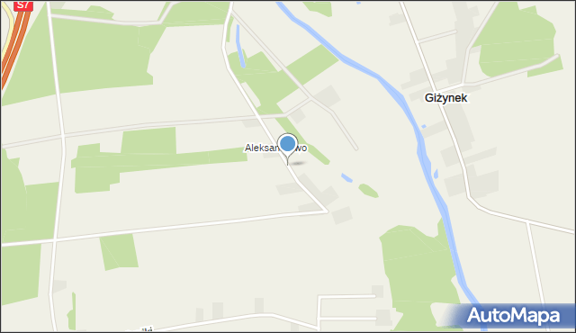 Unierzyż, Aleksandrowo, mapa Unierzyż