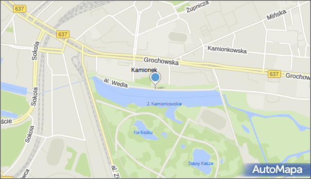 Warszawa, Aleja Wedla Emila, mapa Warszawy