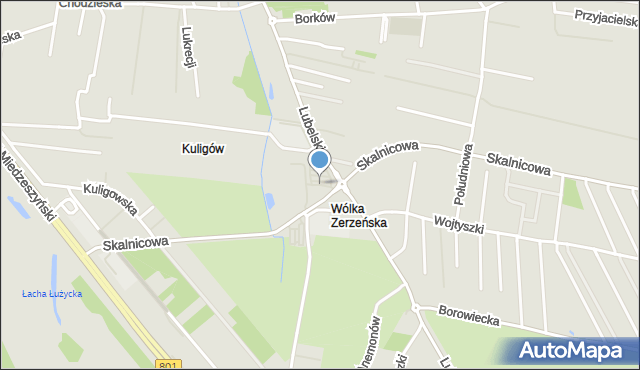 Warszawa, Aleja Nadziei, mapa Warszawy