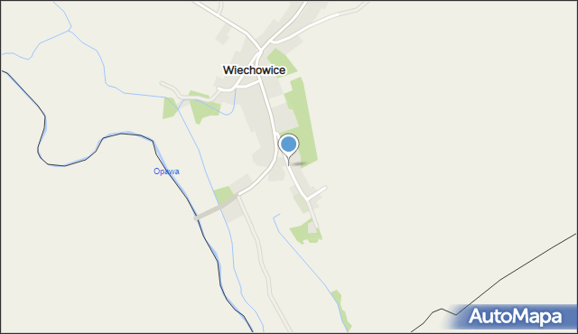 Wiechowice, Aleja III Tysiąclecia, mapa Wiechowice