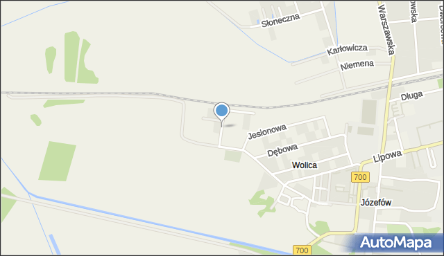 Wolica gmina Ożarów Mazowiecki, Aleja Róż, mapa Wolica gmina Ożarów Mazowiecki