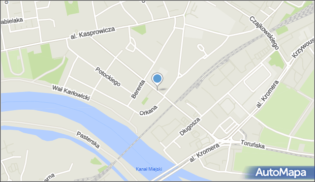 Wrocław, Aleja Boya-Żeleńskiego Tadeusza, mapa Wrocławia
