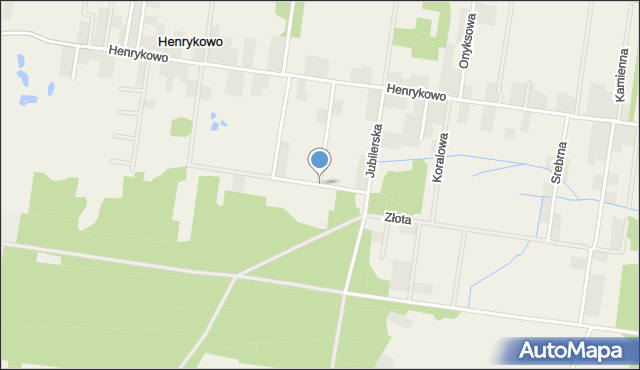 Henrykowo gmina Grabówka, Ametystowa, mapa Henrykowo gmina Grabówka