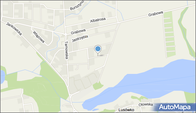 Lusówko, Amurowa, mapa Lusówko