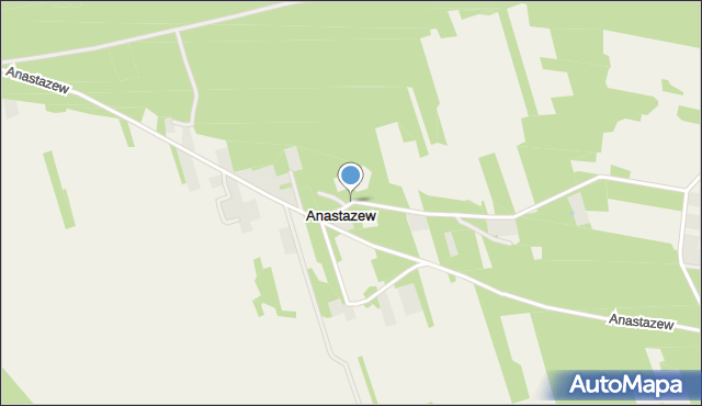 Anastazew gmina Zabrodzie, Anastazew, mapa Anastazew gmina Zabrodzie