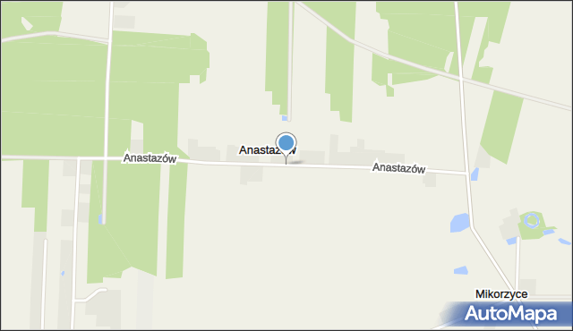 Anastazów, Anastazów, mapa Anastazów