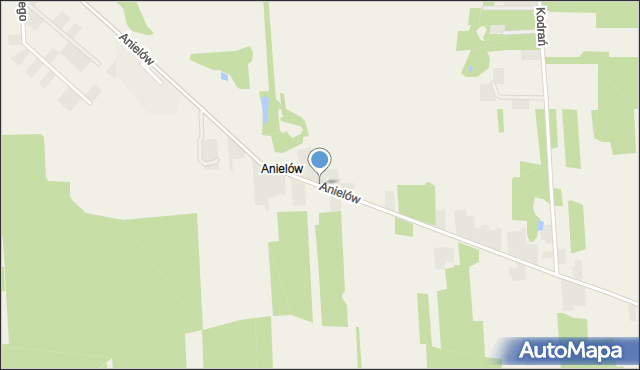 Anielów gmina Sulmierzyce, Anielów, mapa Anielów gmina Sulmierzyce