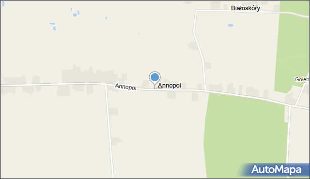 Annopol gmina Hrubieszów, Annopol, mapa Annopol gmina Hrubieszów