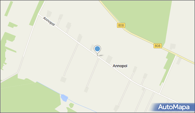 Annopol gmina Kock, Annopol, mapa Annopol gmina Kock