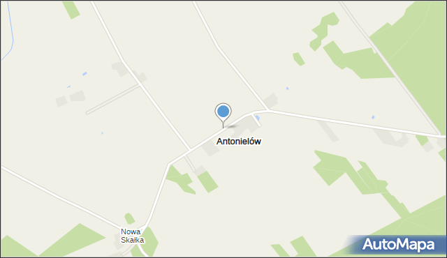 Antonielów gmina Łopuszno, Antonielów, mapa Antonielów gmina Łopuszno