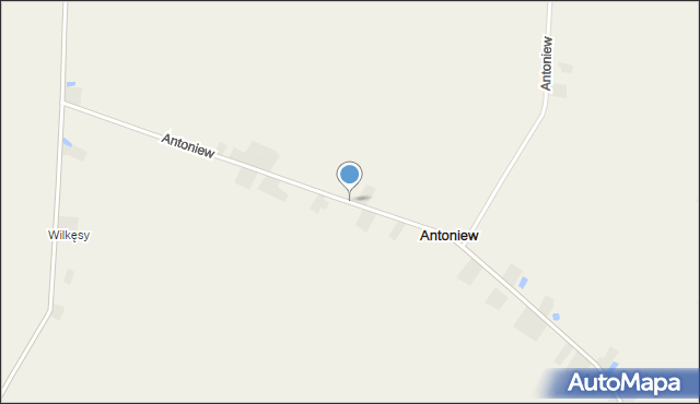 Antoniew gmina Bedlno, Antoniew, mapa Antoniew gmina Bedlno