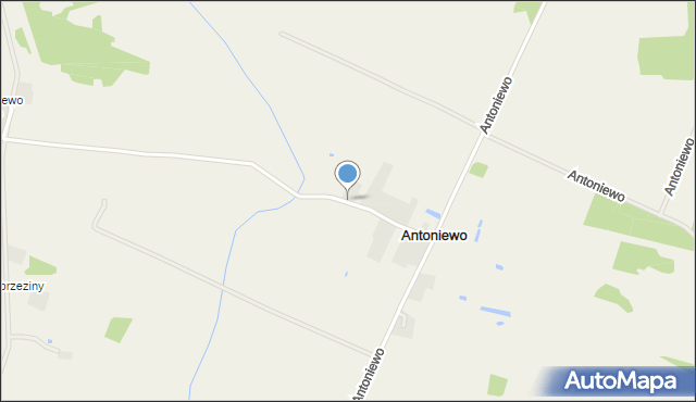 Antoniewo gmina Siemiątkowo, Antoniewo, mapa Antoniewo gmina Siemiątkowo