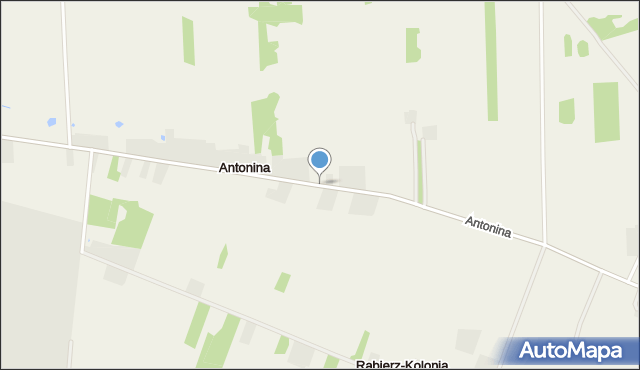 Antonina gmina Dobre, Antonina, mapa Antonina gmina Dobre