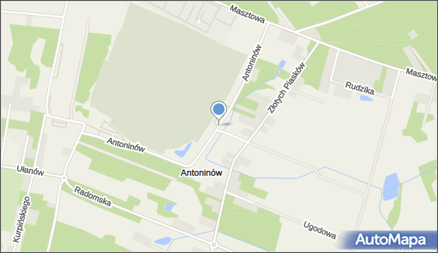 Antoninów gmina Piaseczno, Antoninów, mapa Antoninów gmina Piaseczno