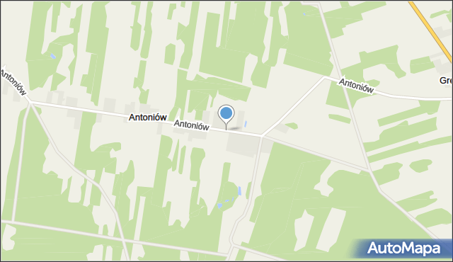 Antoniów gmina Żarnów, Antoniów, mapa Antoniów gmina Żarnów