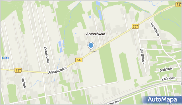 Antoniówka gmina Jedlnia-Letnisko, Antoniówka, mapa Antoniówka gmina Jedlnia-Letnisko